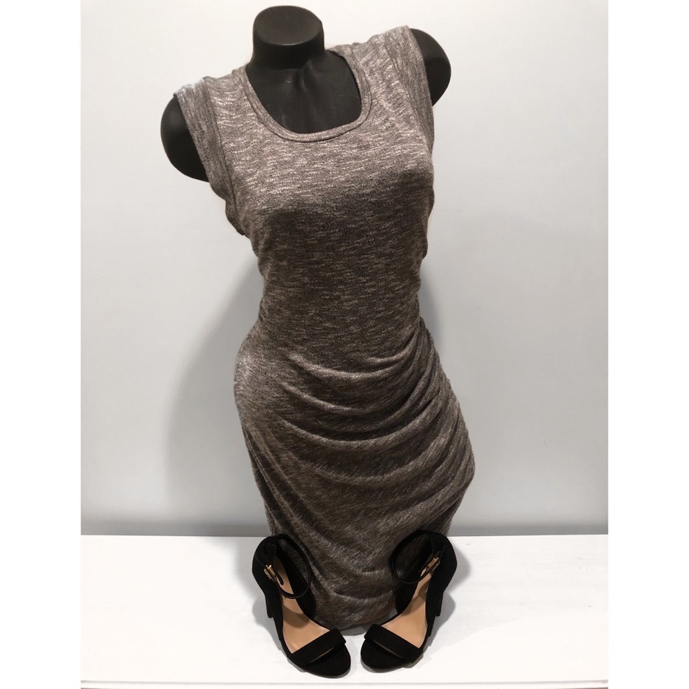 Grey Ruched Casual Dress (Kelly Renee)